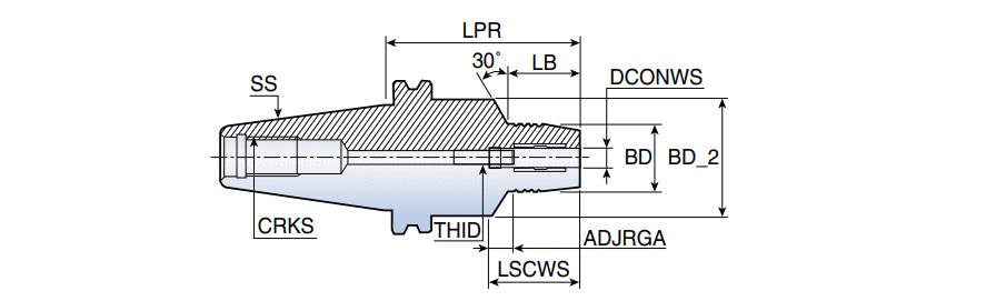 DIN69871 40 THC 12-95